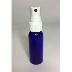 30ml PET Plastic Blue Boston Bottles & White Spray Pump
