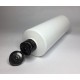250ml White Cylinder Bottle with Black Flip Top 250ml White Cylinder Bottle with Black Flip Top
