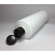 500ml White Cylinder Bottle with Black Flip Top