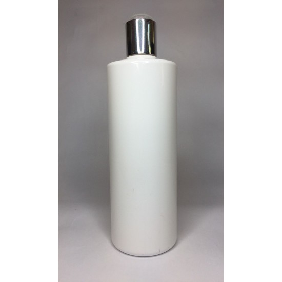 250ml White Cylinder with Shiny Silver Disc Top 250ml White Cylinder with Shiny Silver Disc Top