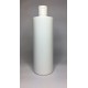 500ml White Cylinder Bottle with White Flip Top