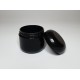 50ml Black Plastic Double Wall Jar