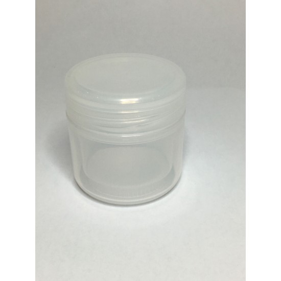 50ml Rounded Plastic Double Wall Jar