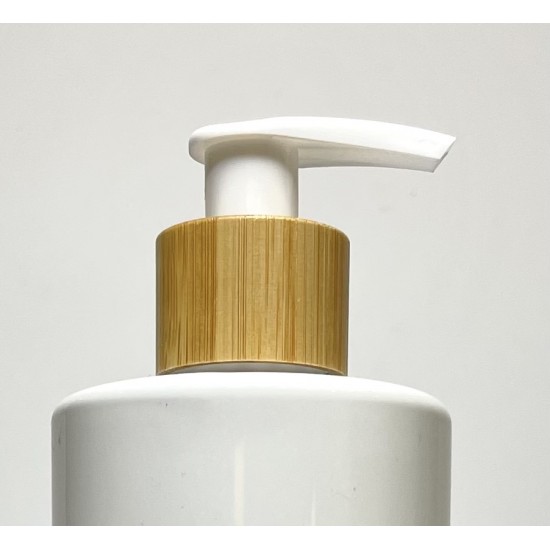 Bamboo/White Lotion Pump 24/410 - 24mm Lotion/Soap Dispenser Bamboo/White Lotion Pump 24/410 - 24mm Lotion/Soap Dispenser