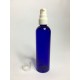 60ml PET Plastic Cobalt Blue Bottles And White Lotion Pump