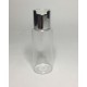 100ml Clear Plastic Cylinder Bottle with Shiny Silver Disc Top 100ml Clear Plastic Cylinder Bottle with Shiny Silver Disc Top
