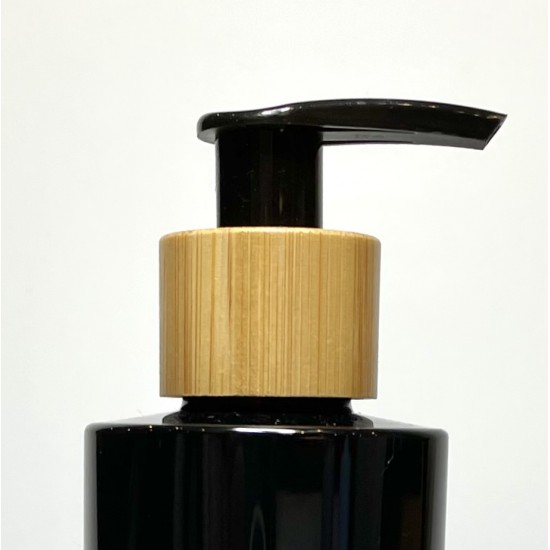 Bamboo/Black Lotion Pump 24/410 - 24mm Lotion/Soap Dispenser