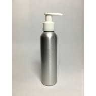 250ml Tall Aluminium Boston With White Lotion Pump