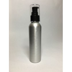 125ml  Aluminium Boston With Black Cream Pump & Cap