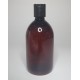 500ml Amber PET Sirop Bottle with Black Disc Top