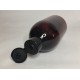 500ml Amber PET Sirop Bottle with Black Flip Top