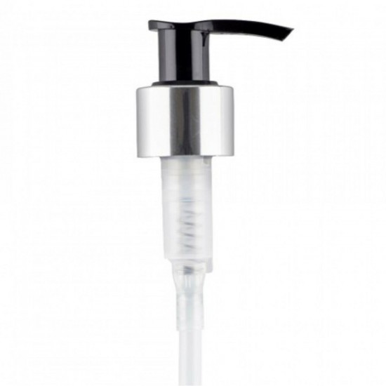 Chrome/Black Lotion Pump 24/410 - 24mm Lotion/Soap Dispenser