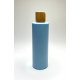 500ml Baby Blue PET Plastic Cylinder Bottles with Bamboo Disc Top 500ml Baby Blue PET Plastic Cylinder Bottles with Bamboo Disc Top