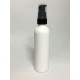 100ml Tall White HDPE Boston Bottle With Black Cream Pump 100ml Tall White HDPE Boston Bottle With Black Cream Pump