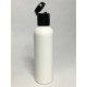 100ml White HDPE Tall Boston With Black Flip Top