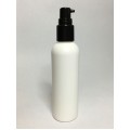 100ml Tall White HDPE Boston Bottle With Black Pump