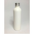 100ml Tall White HDPE Boston Bottle With Aluminium Lid