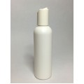 100ml Tall White HDPE Boston Bottle With White Disc Top Lid