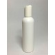 100ml White HDPE Tall Boston With White Disc Top Lid