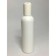 100ml Tall White HDPE Boston Bottle With White Disc Top Lid
