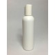 100ml Tall White HDPE Boston Bottle With White Disc Top Lid