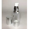 30ml Airless Chrome and Clear Plastic Pump Bottle