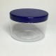 150ml Clear PET Jar with Blue Lid