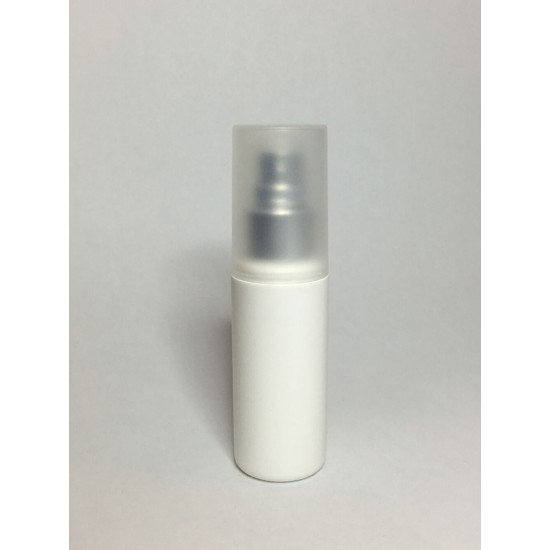 100ml White HDPE Cylinder Overcap With Chrome Atomiser