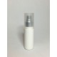 100ml White HDPE Cylinder Overcap With Chrome Atomiser