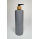 500ml Grey PET Cylinder Bottle