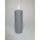 250ml Grey PET Cylinder Bottle with White Lotion Pump 250ml Grey PET Cylinder Bottle with White Lotion Pump