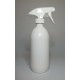 500ml White Olive Bottle with White Trigger Spray