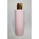 250ml Pink Cylindrical PET Plastic Bottles With Shiny Gold Disc Top