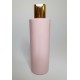 250ml Pink Cylindrical PET Plastic Bottles With Shiny Gold Disc Top 250ml Pink Cylindrical PET Plastic Bottles With Shiny Gold Disc Top