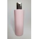 500ml Pink Cylindrical PET Plastic Bottles With Shiny Silver Disc Top
