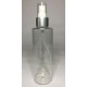 250ml Clear PET Cylindrical Bottles With Matt Silver Atomiser 250ml Clear PET Cylindrical Bottles With Matt Silver Atomiser