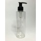 250ml Clear PET Cylindrical Bottles With Black Lotion Pump 250ml Clear PET Cylindrical Bottles With Black Lotion Pump