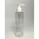 250ml Clear PET Cylindrical Bottles With White Lotion Pump 250ml Clear PET Cylindrical Bottles With White Lotion Pump