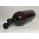 1000ml (1L) Amber PET Sirop Bottle with Black Flip Top Cap 1000ml (1L) Amber PET Sirop Bottle with Black Flip Top Cap
