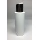 200ml White PET Cylinder with Shiny Silver Disc Top