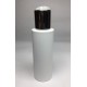 200ml White PET Cylinder with Shiny Silver Disc Top