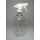 500ml Clear PET Sirop Bottle With White Trigger Pump