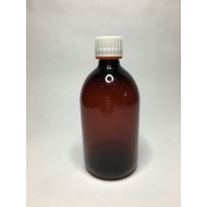 500ml Amber PET Sirop Bottle with Tamper Evident Lid