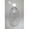500ml Clear Sirop Bottle with White Flip Top Cap