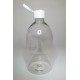 500ml Clear Sirop Bottle with White Flip Top Cap