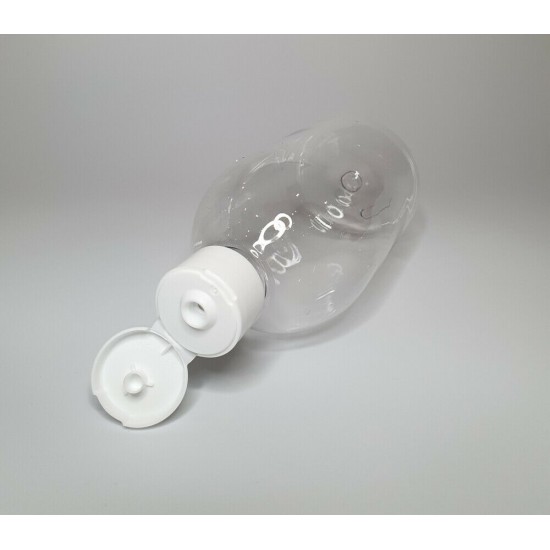 500ml Clear Sirop Bottle with White Flip Top Cap 500ml Clear Sirop Bottle with White Flip Top Cap