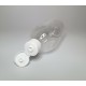 500ml Clear Sirop Bottle with White Flip Top Cap