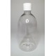 500ml Clear Sirop Bottle with White Flip Top Cap