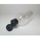 500ml Clear Sirop Bottle with Black Flip Top Cap