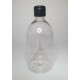 500ml Clear Sirop Bottle with Black Flip Top Cap